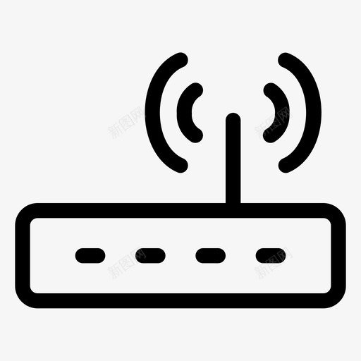 路由器wifi无线图标svg_新图网 https://ixintu.com wifi 无线 设备线 路由器