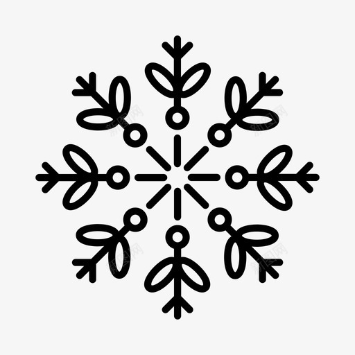 雪晶北极圣诞节图标svg_新图网 https://ixintu.com 冬天 北极 圣诞节 雪晶 雪花