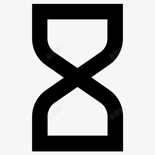 沙漏时间计时器图标svg_新图网 https://ixintu.com 时间 沙漏 计时器