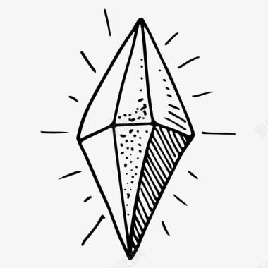 水晶钻石矿物图标图标