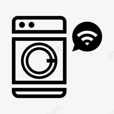 智能洗衣机互联网物联网图标图标