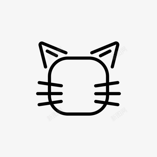 猫动物化身图标svg_新图网 https://ixintu.com 动物 化身 宠物 小猫 广场 猫