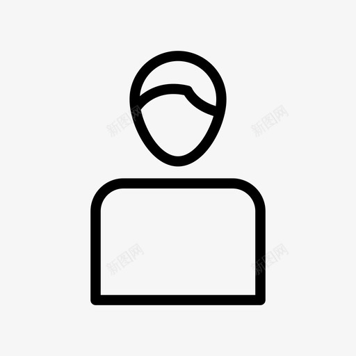 用户帐户人图标svg_新图网 https://ixintu.com 人 在线营销线图标第一卷 帐户 技术 用户