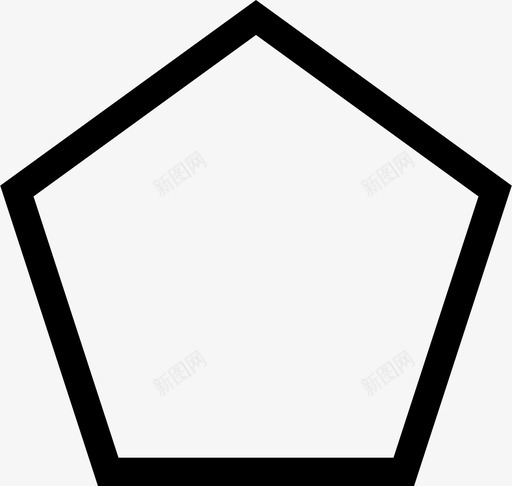 五边形按钮几何体图标svg_新图网 https://ixintu.com 五边形 几何体 多边形 形状 按钮