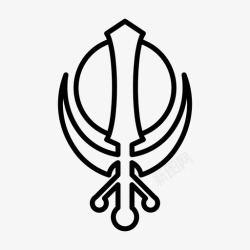 锡克教锡克教印度宗教图标高清图片