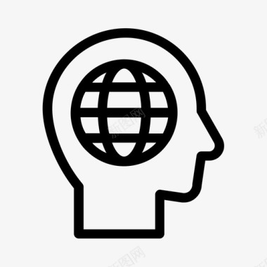全球思维商业思维图标图标