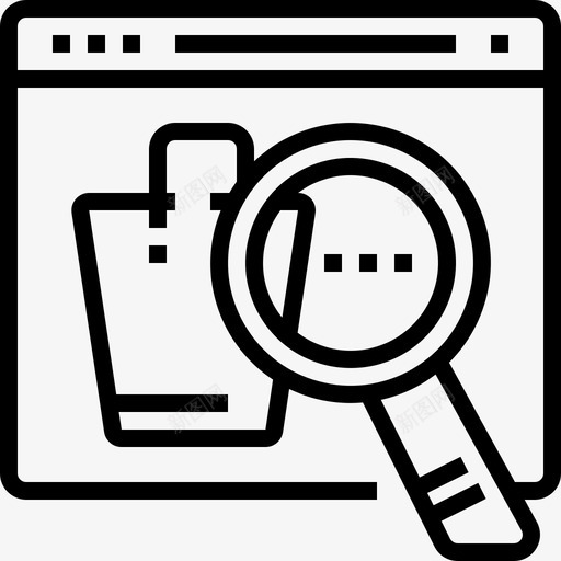 搜索分析放大镜图标svg_新图网 https://ixintu.com 分析 搜索 放大镜 电子商务 购物 页面