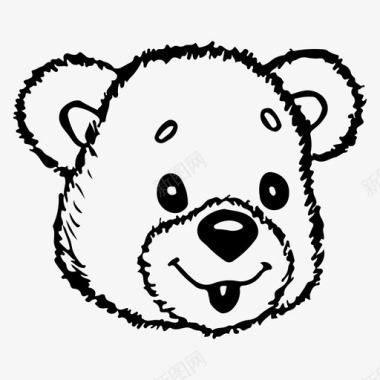 泰迪熊婴儿玩具图标图标