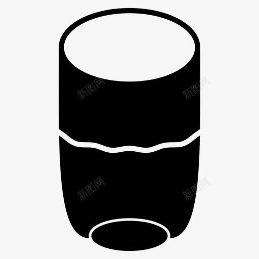 杯子玻璃杯水图标svg_新图网 https://ixintu.com 固体食物 杯子 水 玻璃杯