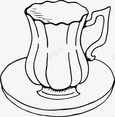 采购产品茶杯盘子玻璃图标图标