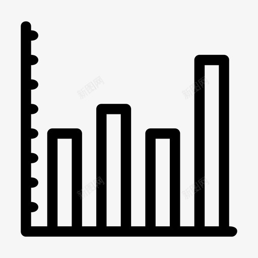 数据图表分析条形图图标svg_新图网 https://ixintu.com 业务 分析 图表 数据图表 智能 条形图