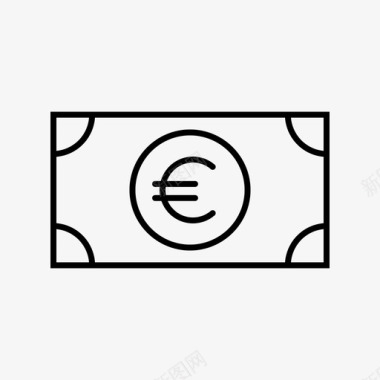 欧元货币商业图标图标