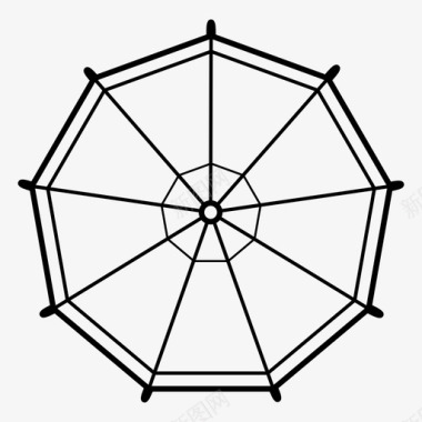 伞阳伞防雨图标图标