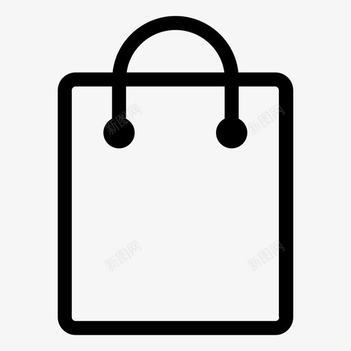 购物袋篮子手袋图标svg_新图网 https://ixintu.com 包装 手袋 篮子 购物袋