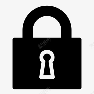 锁私密安全图标图标