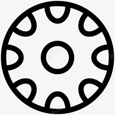 轮胎车轮轮辋图标图标