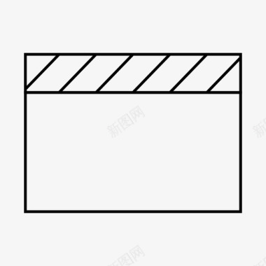 电影电影院拍板图标图标