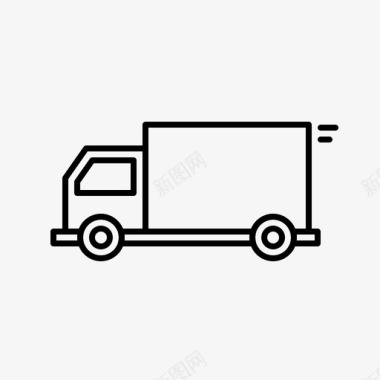 卡车承运人货物图标图标