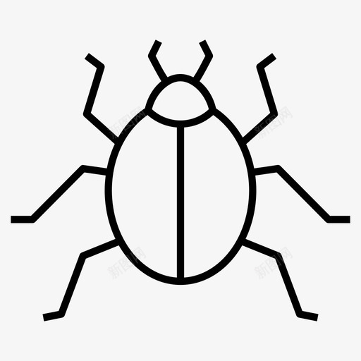 虫子动物昆虫图标svg_新图网 https://ixintu.com 动物 害虫 昆虫 病毒 虫子 蜘蛛