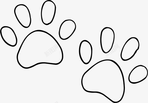 爪印动物配件猫图标图标