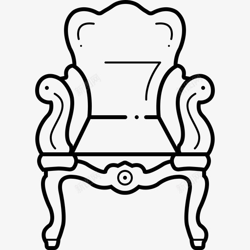 古董椅子基座图标svg_新图网 https://ixintu.com 古董 基座 椅子
