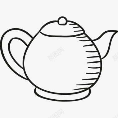 茶壶朝右食物家里的东西图标图标