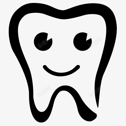 儿童牙科svg_新图网 https://ixintu.com 儿童牙科 口腔种植 填充 线性 扁平 可爱 商务 圆润