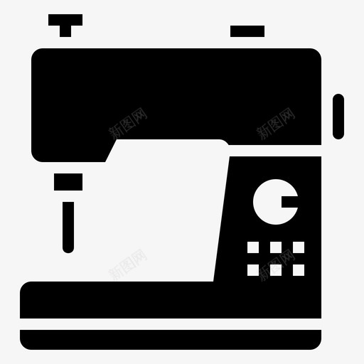 缝纫机裁缝家用电器雕刻图标svg_新图网 https://ixintu.com 家用电器雕刻 缝纫机 裁缝