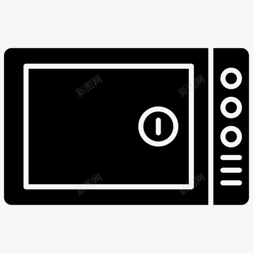 微波炉厨具烤箱图标svg_新图网 https://ixintu.com 厨具 家用电器 微波炉 烤箱