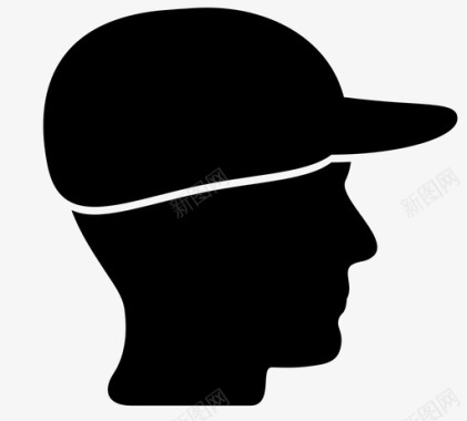 帽子棒球帽款式图标图标