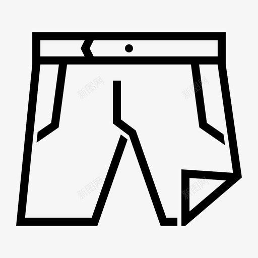 短裤抽屉时尚图标svg_新图网 https://ixintu.com 抽屉 时尚 男士 男士服装 短裤