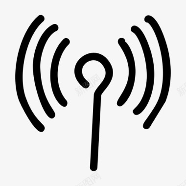 wifi广播互联网图标图标