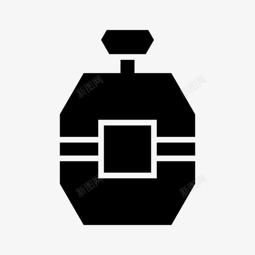 香水瓶子化妆品图标svg_新图网 https://ixintu.com 包装 化妆品 瓶子 瓶子固体 香水