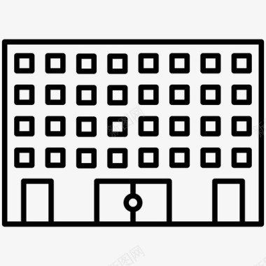宿舍公寓大楼图标图标