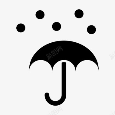雨伞投资雨水图标图标