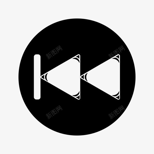 上一个按钮音乐图标svg_新图网 https://ixintu.com 上一个 按钮 音乐 音乐按钮