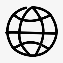 网飞公司网络应用互联网地球地球地球网格图标高清图片