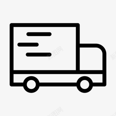 卡车购物运输图标图标