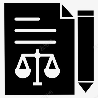 法律与判决司法律师图标图标