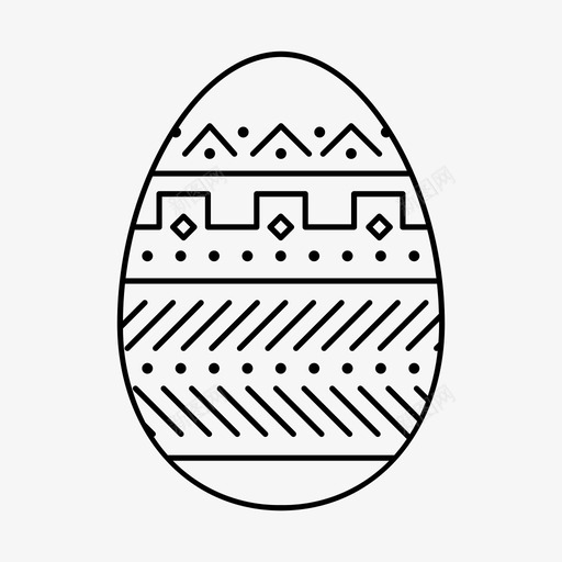 复活节彩蛋有趣质感图标svg_新图网 https://ixintu.com 复活节彩蛋 有趣 质感