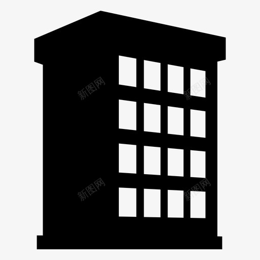 中型建筑公寓城市图标svg_新图网 https://ixintu.com 中型建筑 公司 公寓 城市 塔楼 建筑物