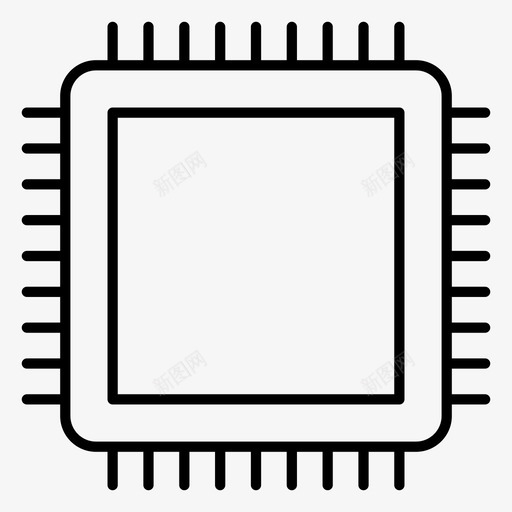 cpu微处理器人工智能图标svg_新图网 https://ixintu.com cpu 人工智能 微处理器