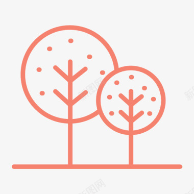 树木植物生态学图标图标