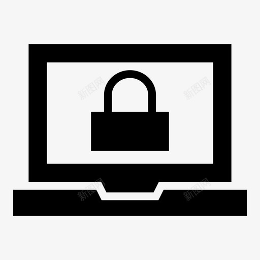 锁定设备笔记本电脑挂锁图标svg_新图网 https://ixintu.com 受保护 密码 开发人员solida 挂锁 笔记本电脑 锁定设备