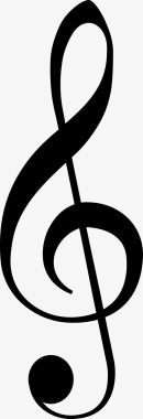 高音谱号g音乐图标图标