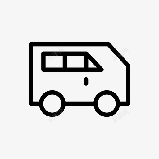 货车运输工具旅行车图标svg_新图网 https://ixintu.com 旅游线路图标 旅行车 货车 车辆 运输工具