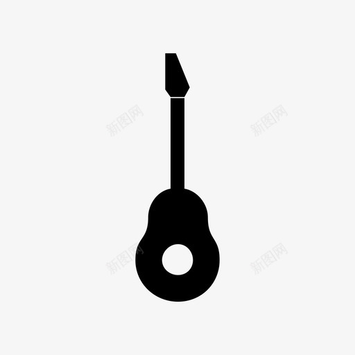 吉他音乐歌曲图标svg_新图网 https://ixintu.com 吉他 歌曲 音乐