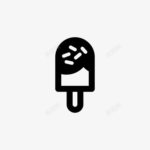 冰棒巧克力冰淇淋图标svg_新图网 https://ixintu.com 冰棒 冰淇淋 巧克力 波普冰 洒布 食品饮料 香草