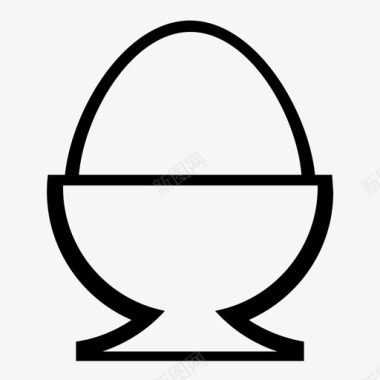 蛋杯煮鸡蛋早餐图标图标