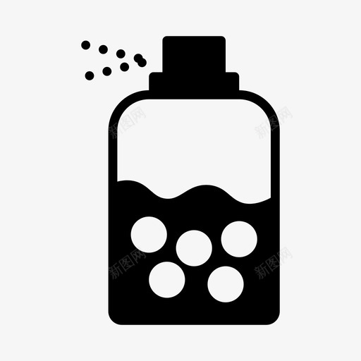 喷雾香水气味图标svg_新图网 https://ixintu.com 喷雾 气味 购物 购物和电子商务图标第一卷 香水